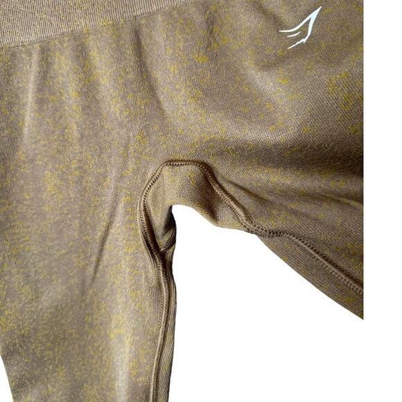 Gymshark X-Small Adapt Fleck Seamless Leggings in Light Brown B2A1B-NBBH - Picture 4 of 7